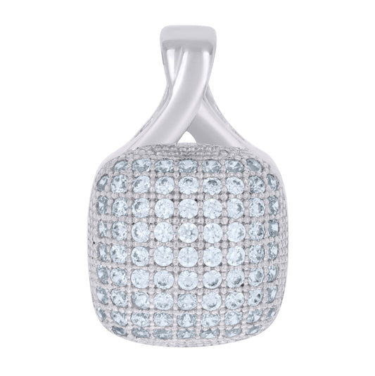Sterling Silver Women Cubic-Zirconia Fashion Charm Pendant