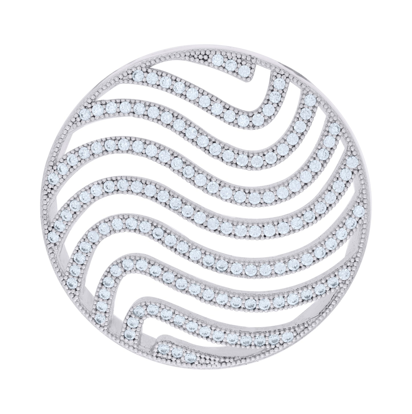 Sterling Silver Women Cubic-Zirconia Fashion Charm Pendant