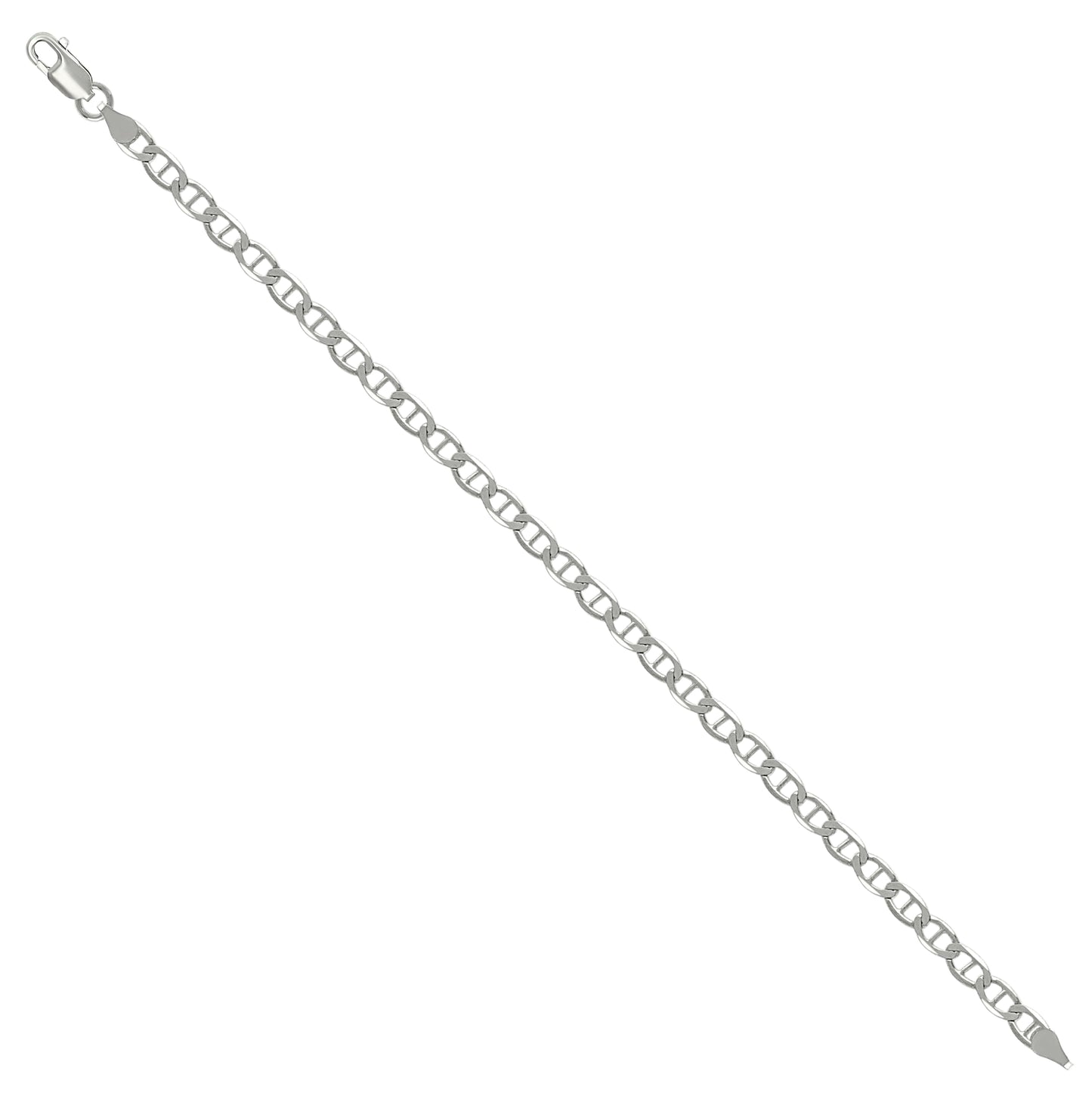 Sterling Silver Solid Classic Mariner Chain Silver