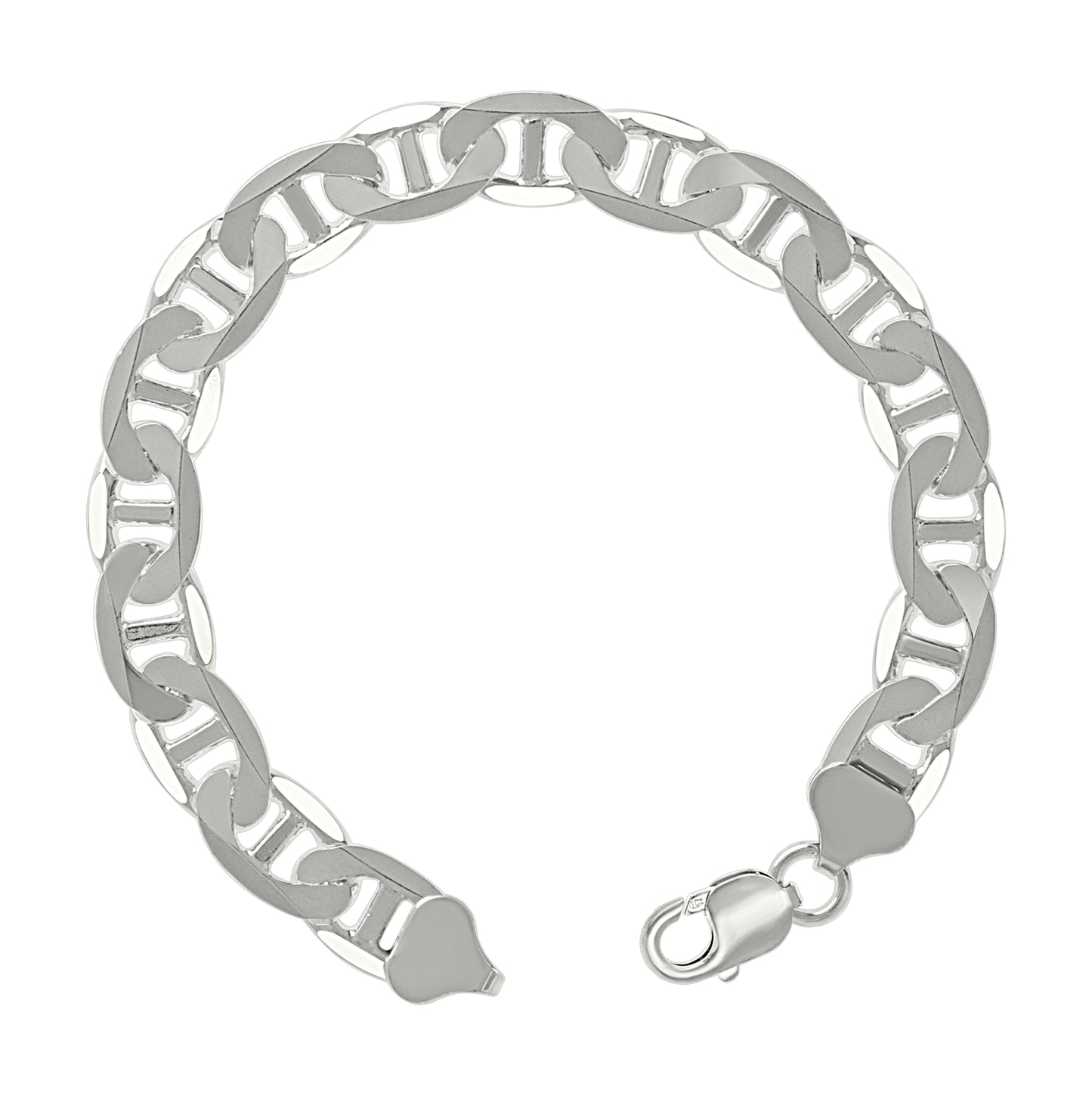 Sterling Silver Solid Classic Mariner Chain Silver
