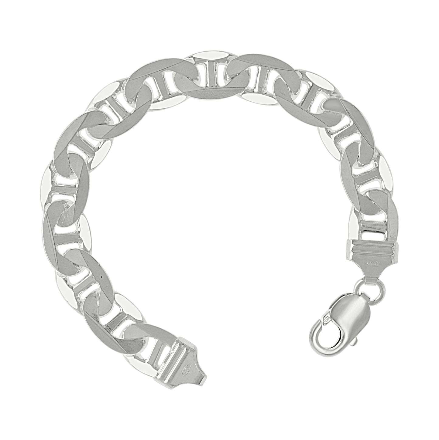Sterling Silver Solid Classic Mariner Chain Silver