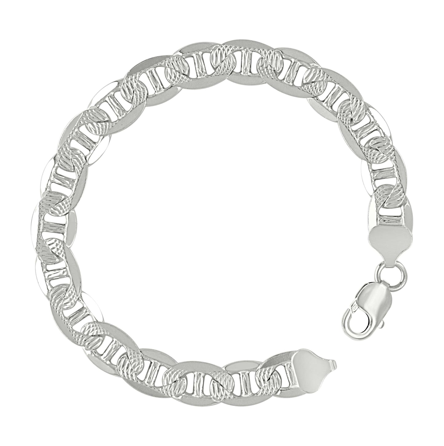 Sterling Silver Solid Classic Mariner Chain Silver