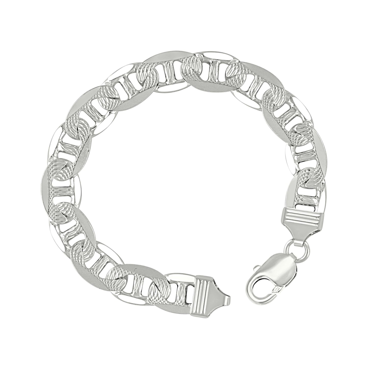 Sterling Silver Solid Classic Mariner Chain Silver