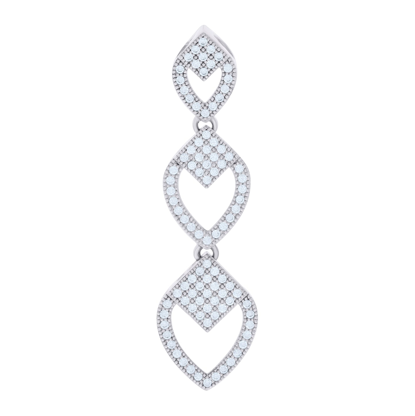 Sterling Silver Women Cubic-Zirconia Fashion Charm Pendant