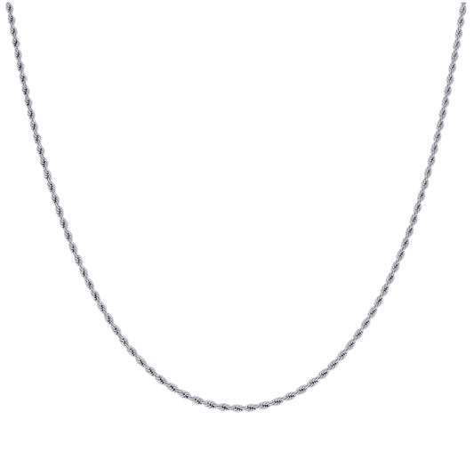 Stainless Steel Or Yellow-tone Unisex Rope Fashion Chain Necklace