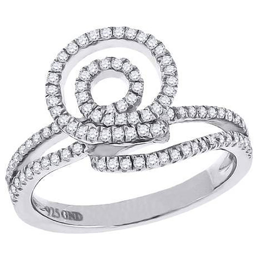 Sterling Silver Women's Cubic Zirconia Fashion Bridal Anniversary Wedding Engagement Band Ring