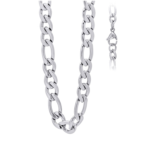 Stainless Steel Or Yellow-Tone Unisex 16-40 Inches Figaro Fashion Link Chain Necklace