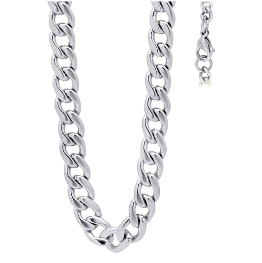 Stainless Steel Or Yellow-Tone Unisex 4mm 16-40 Inches Cuban Fashion Link Chain Necklace