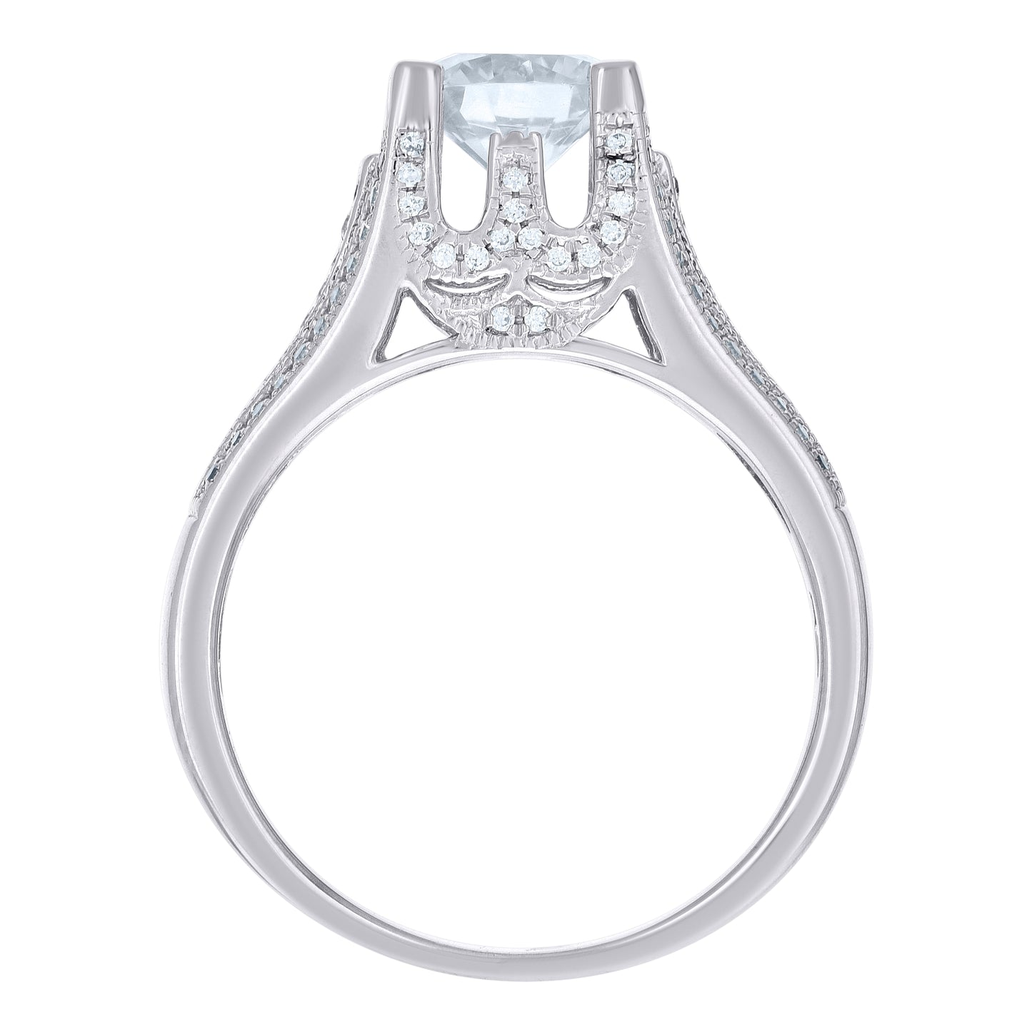 Sterling Silver Women's Cubic-Zirconia Fashion Bridal Anniversary Wedding Engagement Band Ring