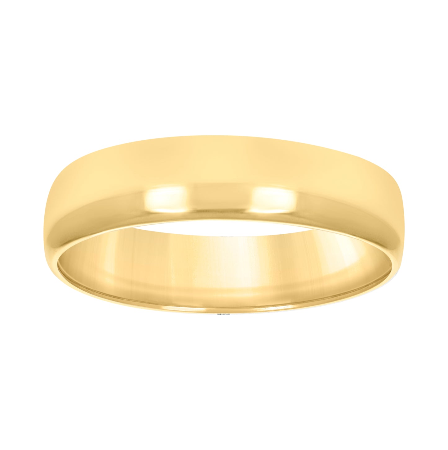 10K Yellow Or White Gold Unisex Regular-Fit Bridal Anniversary Engagement Wedding Band Ring