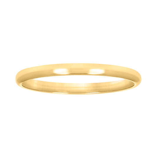 10K Yellow Gold Unisex Comfort-Fit Bridal Anniversary Engagement Wedding Band Ring