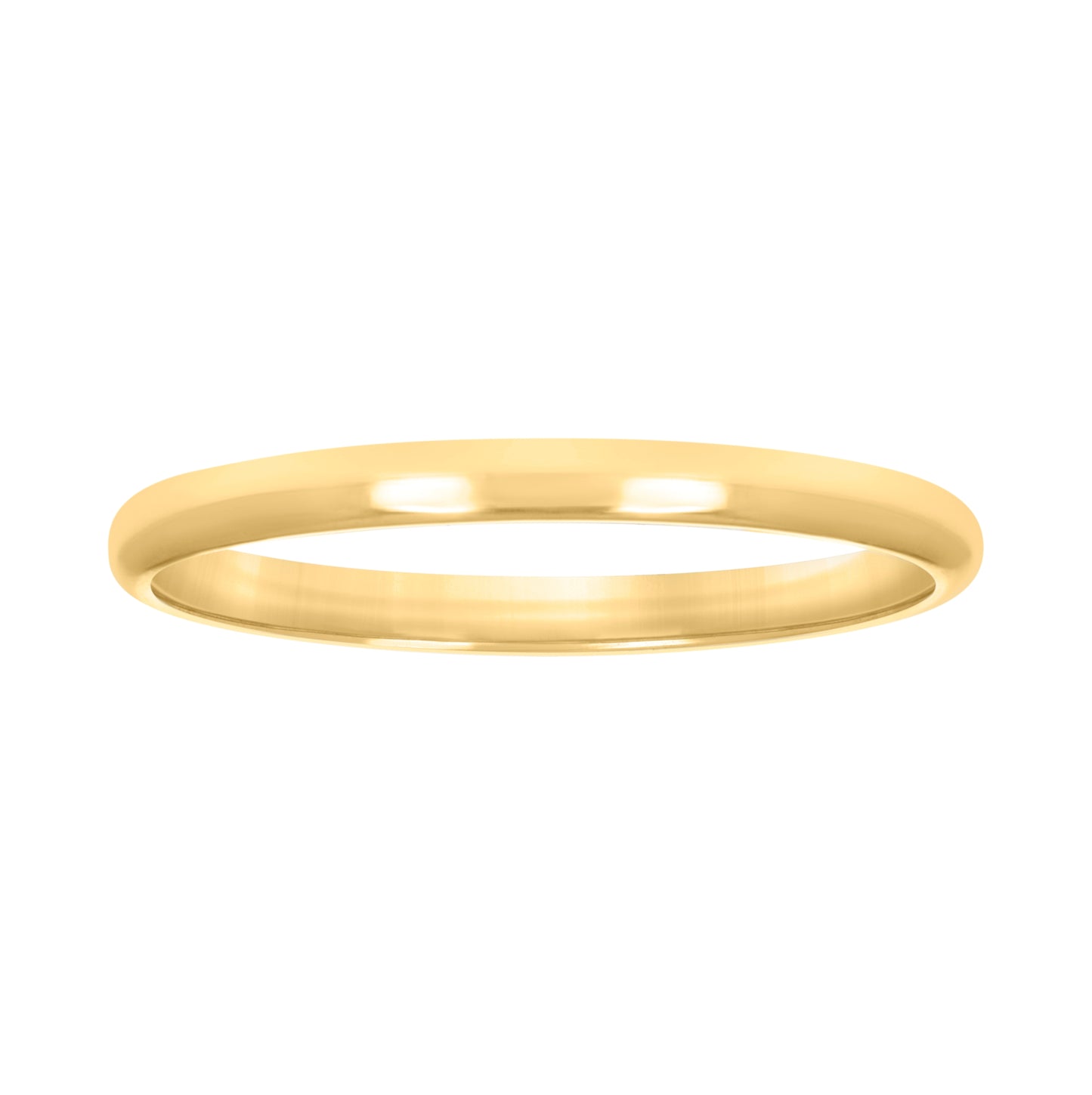10K Yellow Gold Unisex Comfort-Fit Bridal Anniversary Engagement Wedding Band Ring