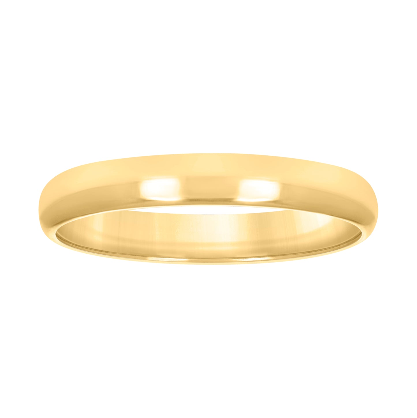10K Yellow Gold Unisex Comfort-Fit Bridal Anniversary Engagement Wedding Band Ring