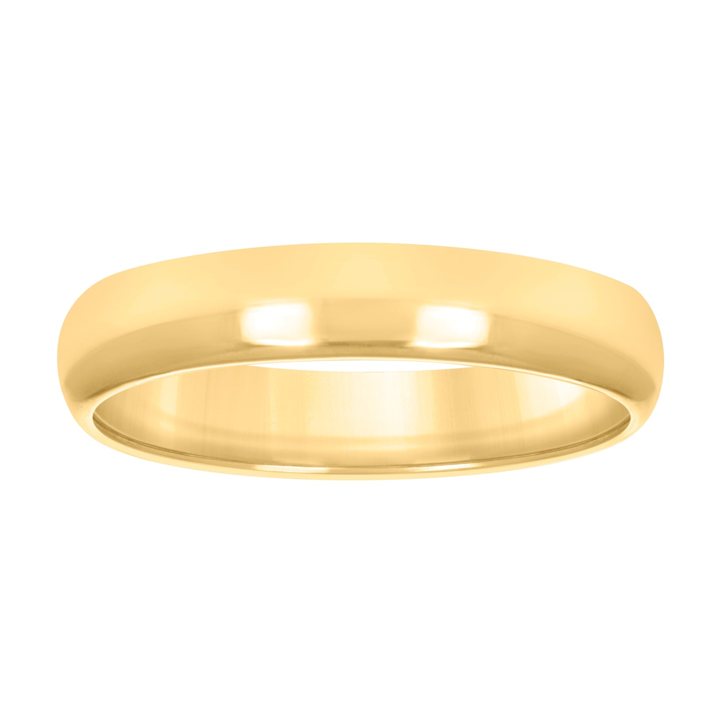 10K Yellow Gold Unisex Comfort-Fit Bridal Anniversary Engagement Wedding Band Ring