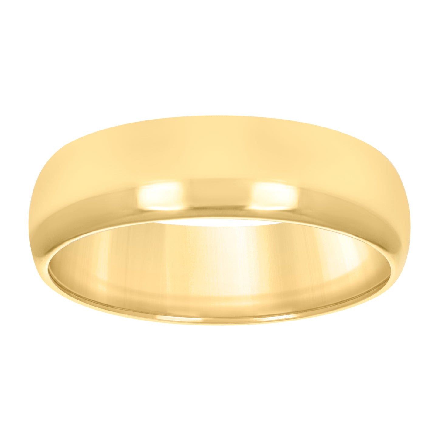 10K Yellow Gold Unisex Comfort-Fit Bridal Anniversary Engagement Wedding Band Ring