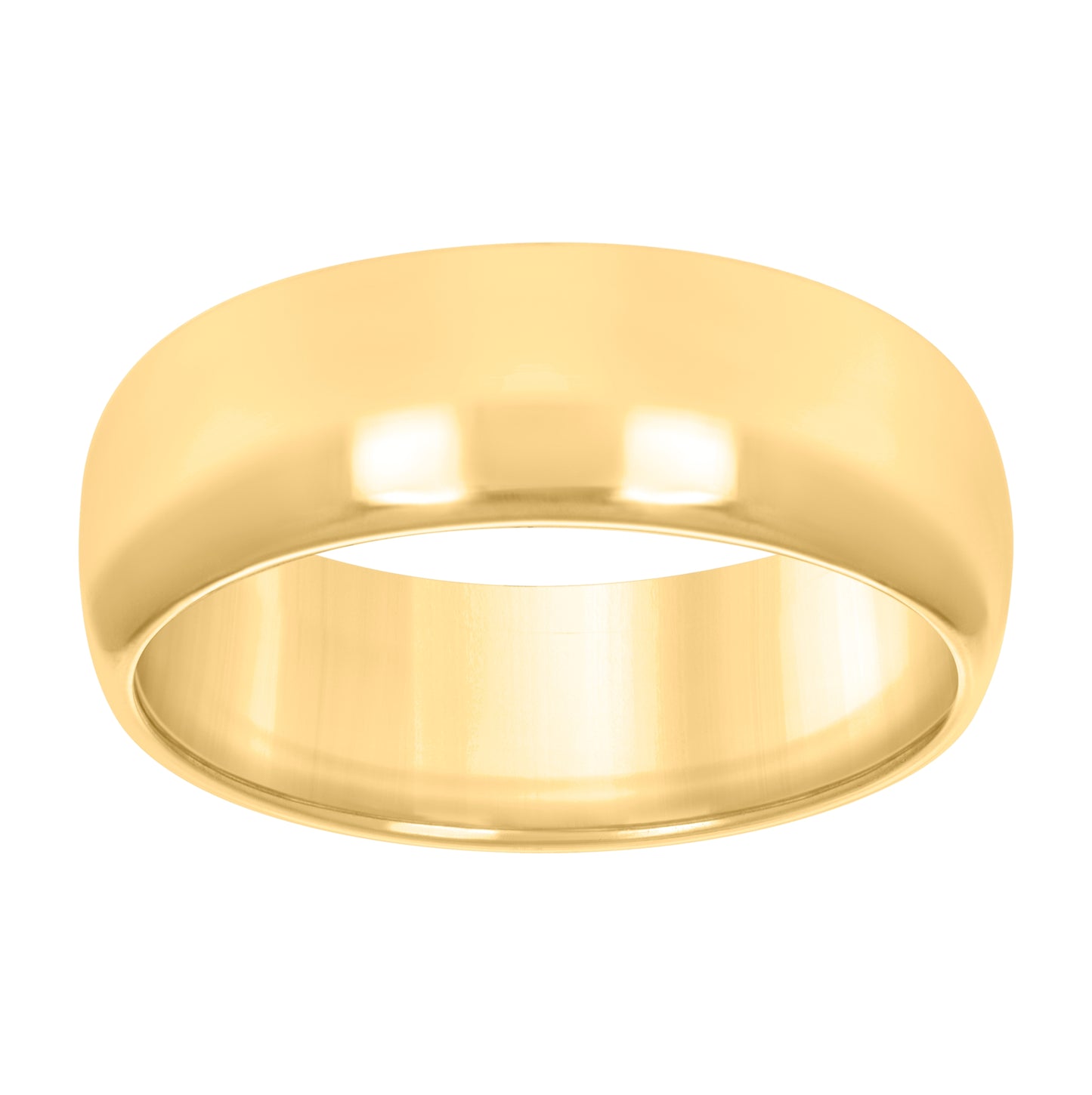 10K Yellow Gold Unisex Comfort-Fit Bridal Anniversary Engagement Wedding Band Ring