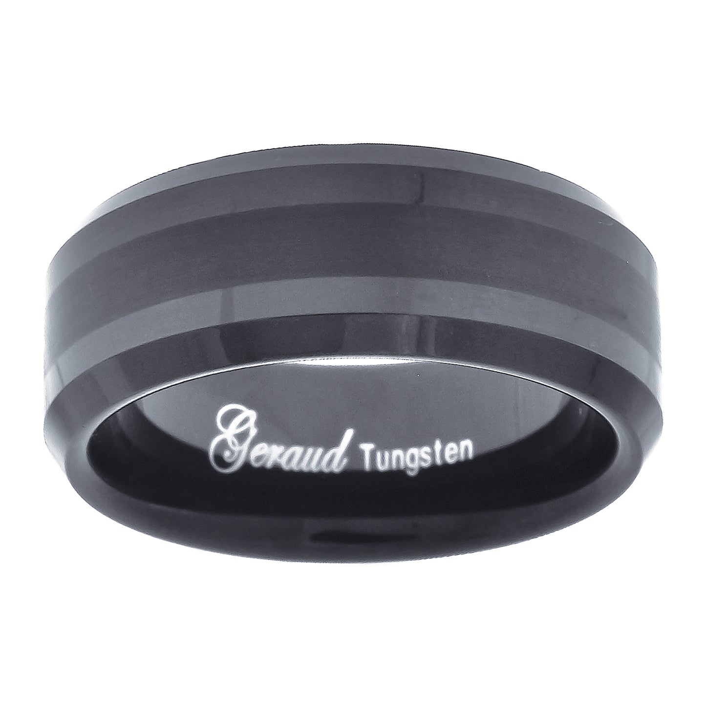 Tungsten Black Polished Comfort-fit 6mm Sizes 7 - 14 Bridal Anniversary Engagement Wedding Band
