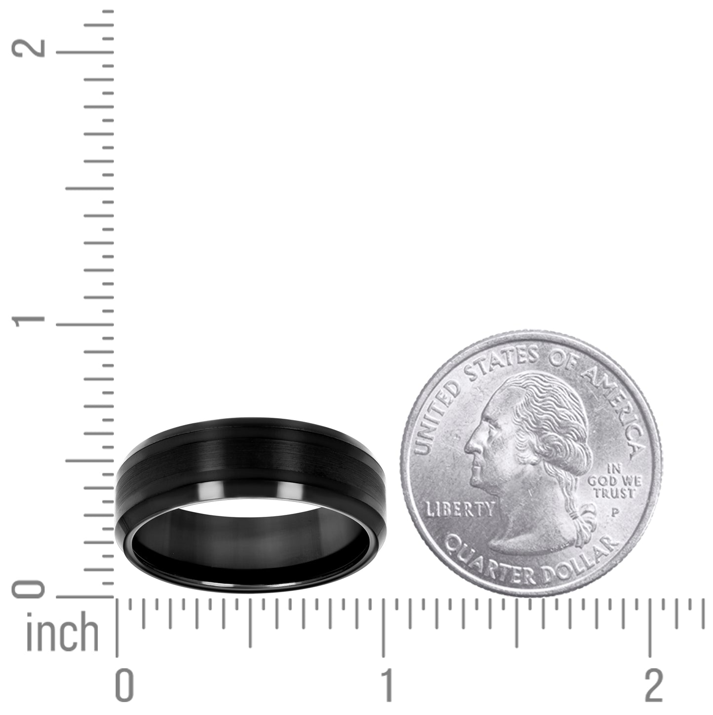 Tungsten Black Polished Comfort-fit 6mm Sizes 7 - 14 Bridal Anniversary Engagement Wedding Band