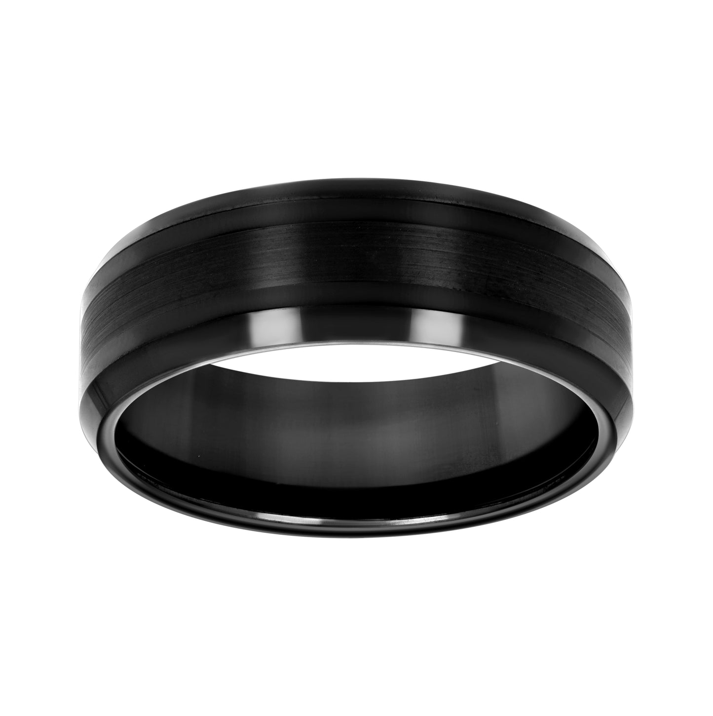 Tungsten Black Polished Comfort-fit 6mm Sizes 7 - 14 Bridal Anniversary Engagement Wedding Band