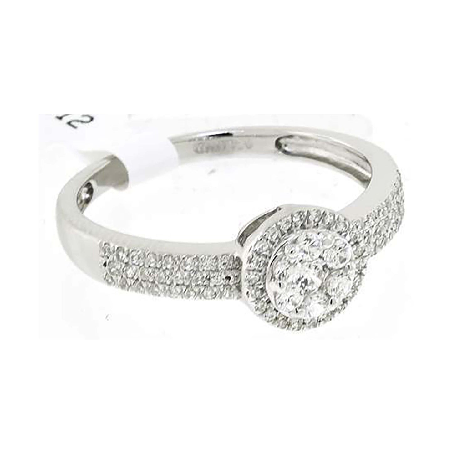 Sterling Silver Women's Cubic-Zirconia Bridal Anniversary Engagement Wedding Ring