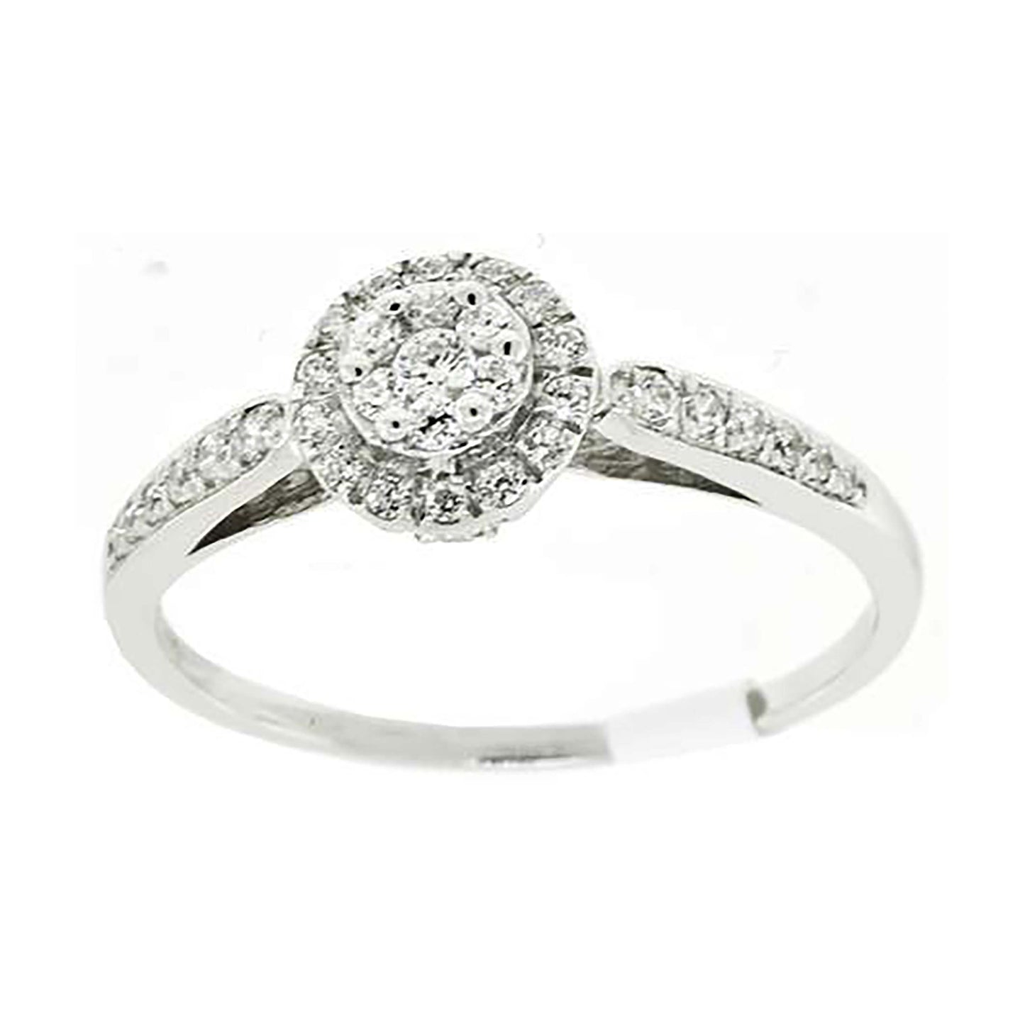 Sterling Silver Women's Cubic-Zirconia Bridal Anniversary Engagement Wedding Ring