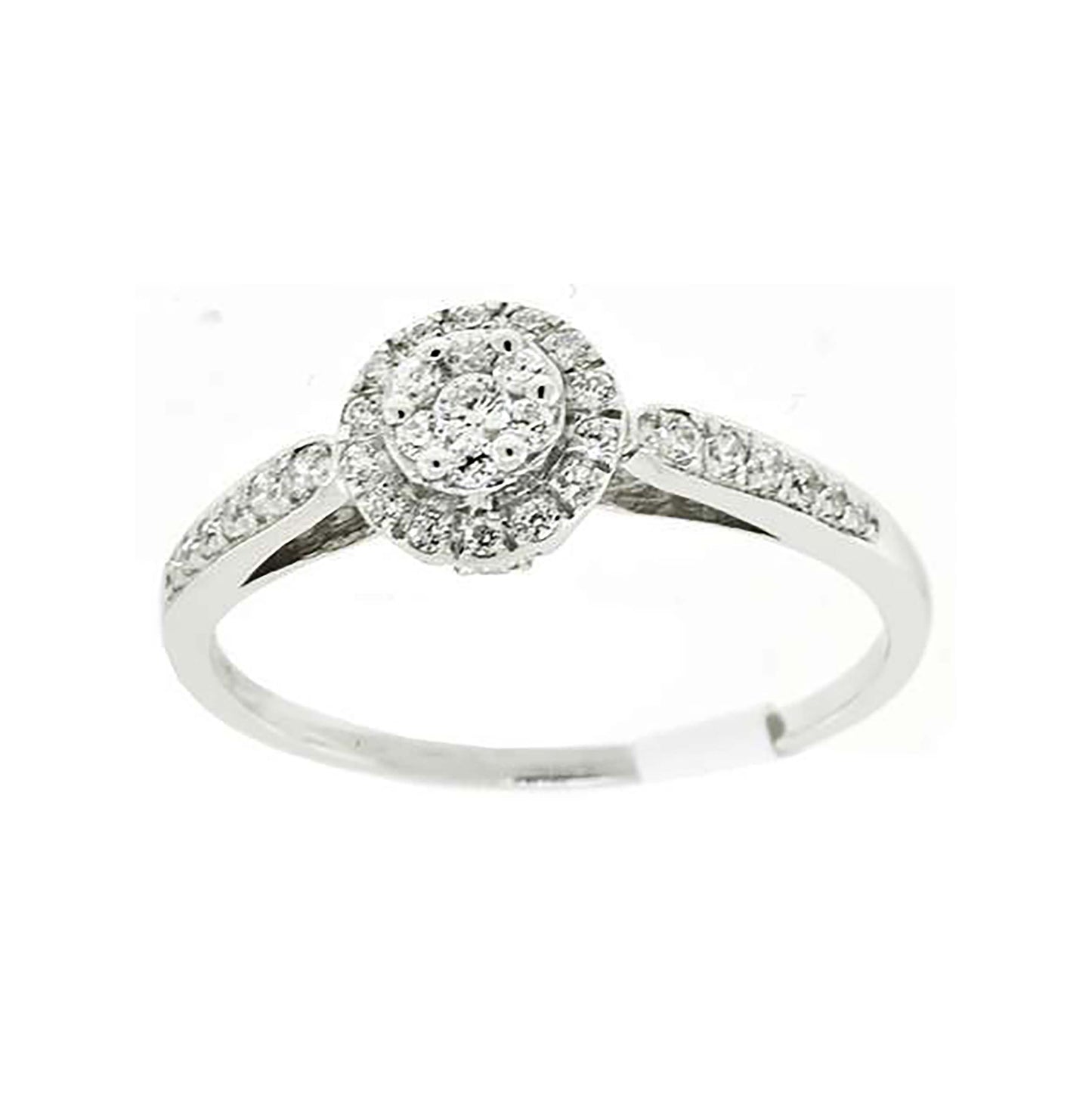 Sterling Silver Women's Cubic-Zirconia Bridal Anniversary Engagement Wedding Ring