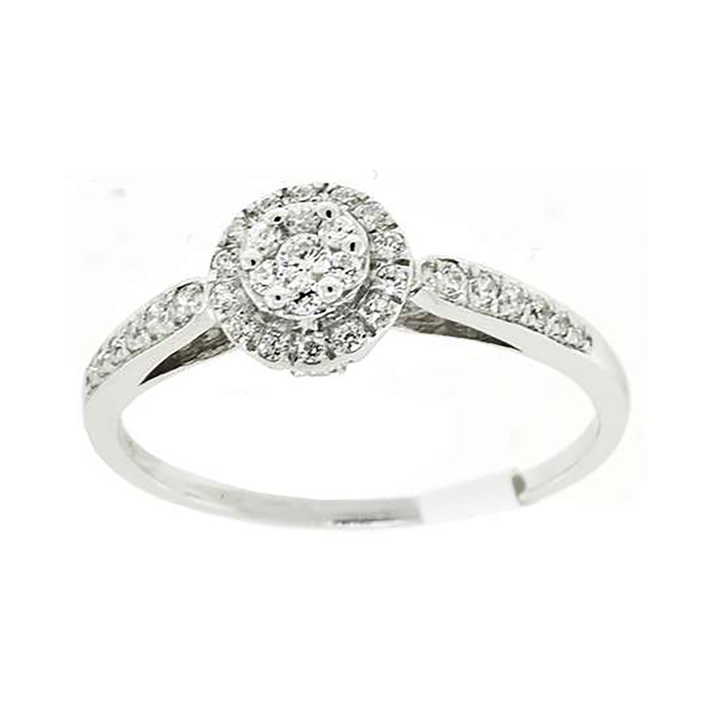 Sterling Silver Women's Cubic-Zirconia Bridal Anniversary Engagement Wedding Ring
