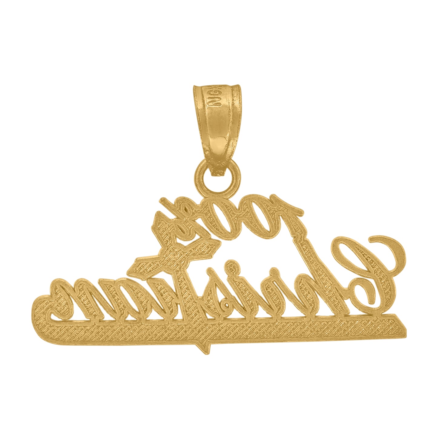 10K Yellow Gold Mens Women 100% Christian Religious Charm Pendant