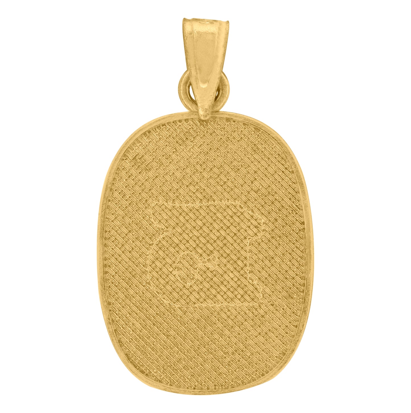 10K Two-tone Gold Diamond-Cut Womens 15 Anos Quinceanera Charm Pendant