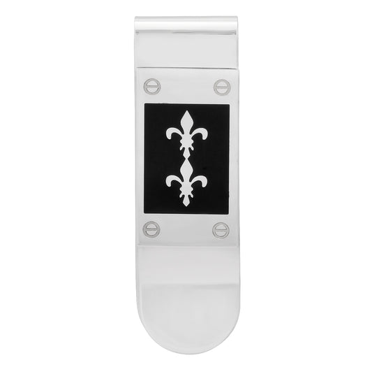 Stainless Steel Center Enamel Money Clip