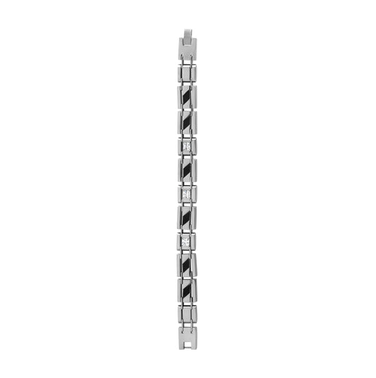 Stainless Steel Mens Cubic Zirconia Bracelet