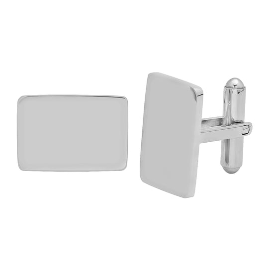 Stainless Steel Mens Rectangular Cufflinks