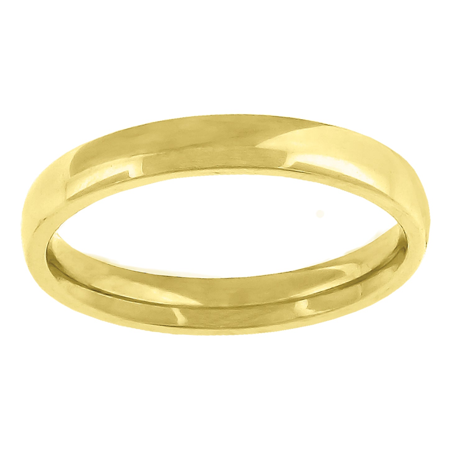 14K Yellow Or White Gold Unisex Dome Polished Comfort-Fit Sizes 5 - 14 Bridal Anniversary Engagement Wedding Band Ring
