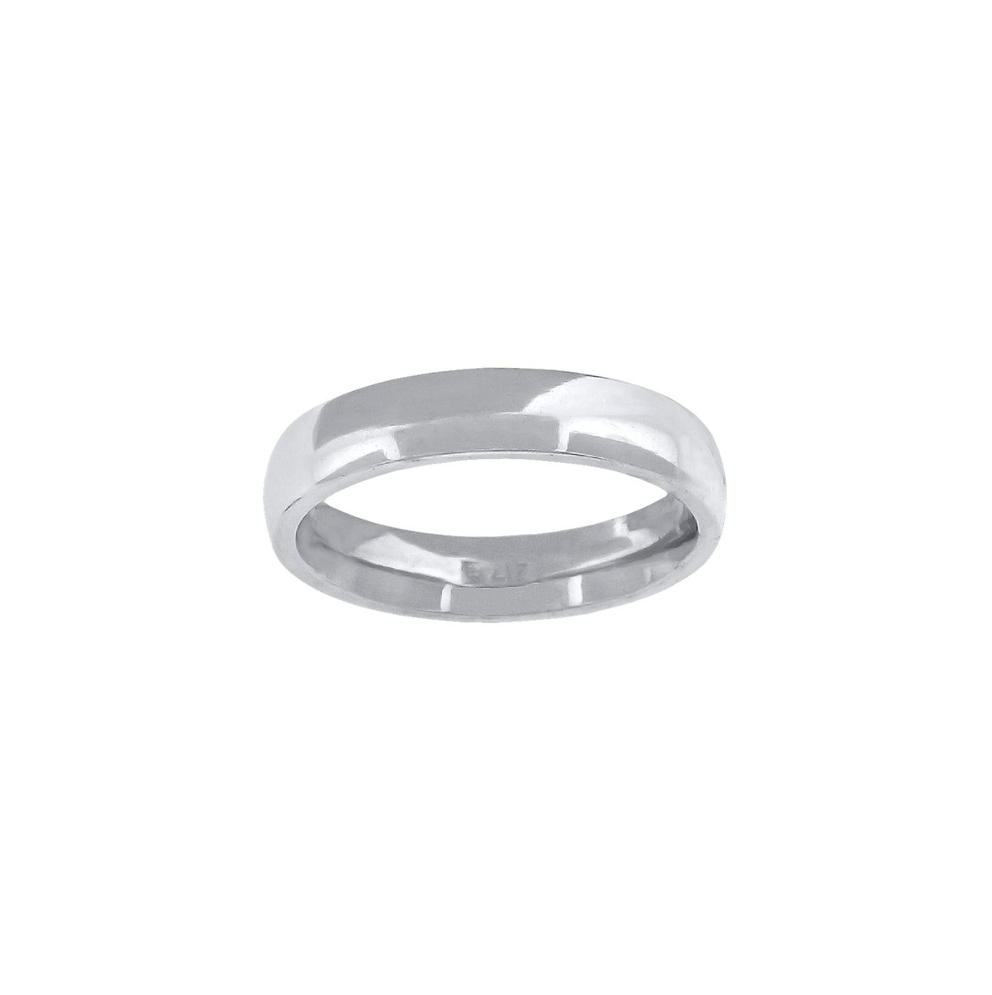 14K Yellow Or White Gold Unisex Dome Polished Comfort-Fit Sizes 5 - 14 Bridal Anniversary Engagement Wedding Band Ring