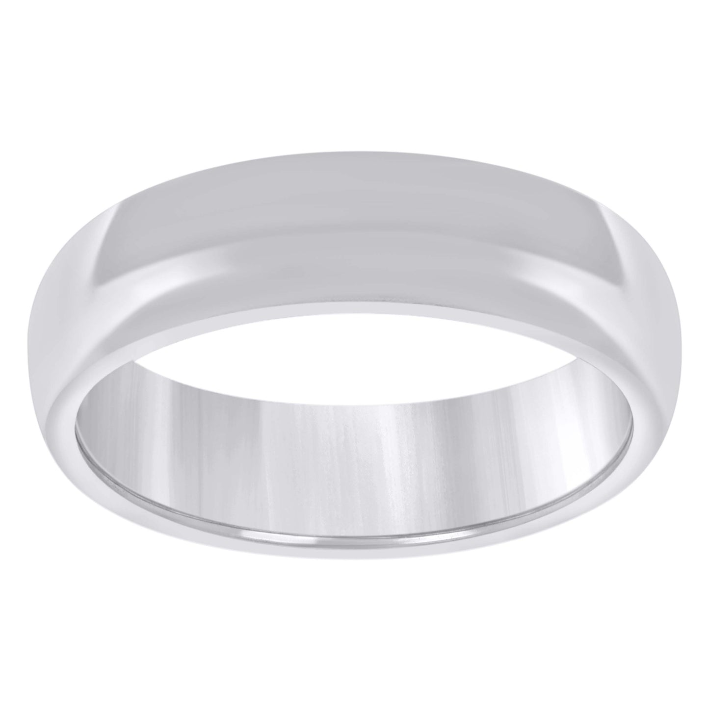 14K Yellow Or White Gold Unisex Dome Polished Comfort-Fit Sizes 5 - 14 Bridal Anniversary Engagement Wedding Band Ring