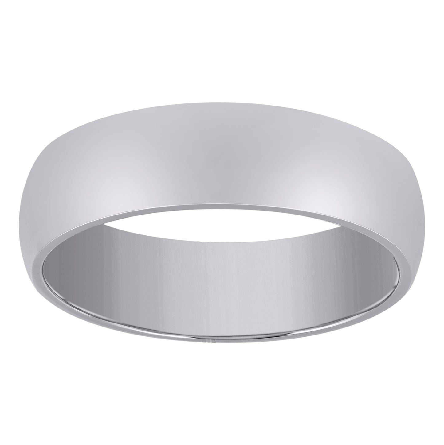 14K Yellow Or White Gold Unisex Dome Polished Comfort-Fit Sizes 5 - 14 Bridal Anniversary Engagement Wedding Band Ring