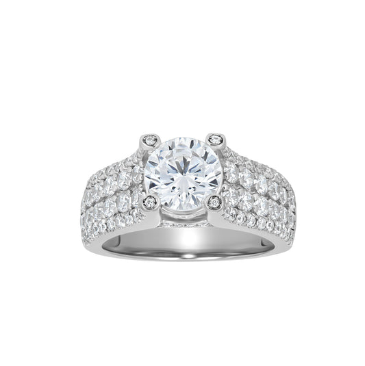 Sterling Silver Women's Cubic Zirconia Bridal Anniversary Engagement Wedding Ring
