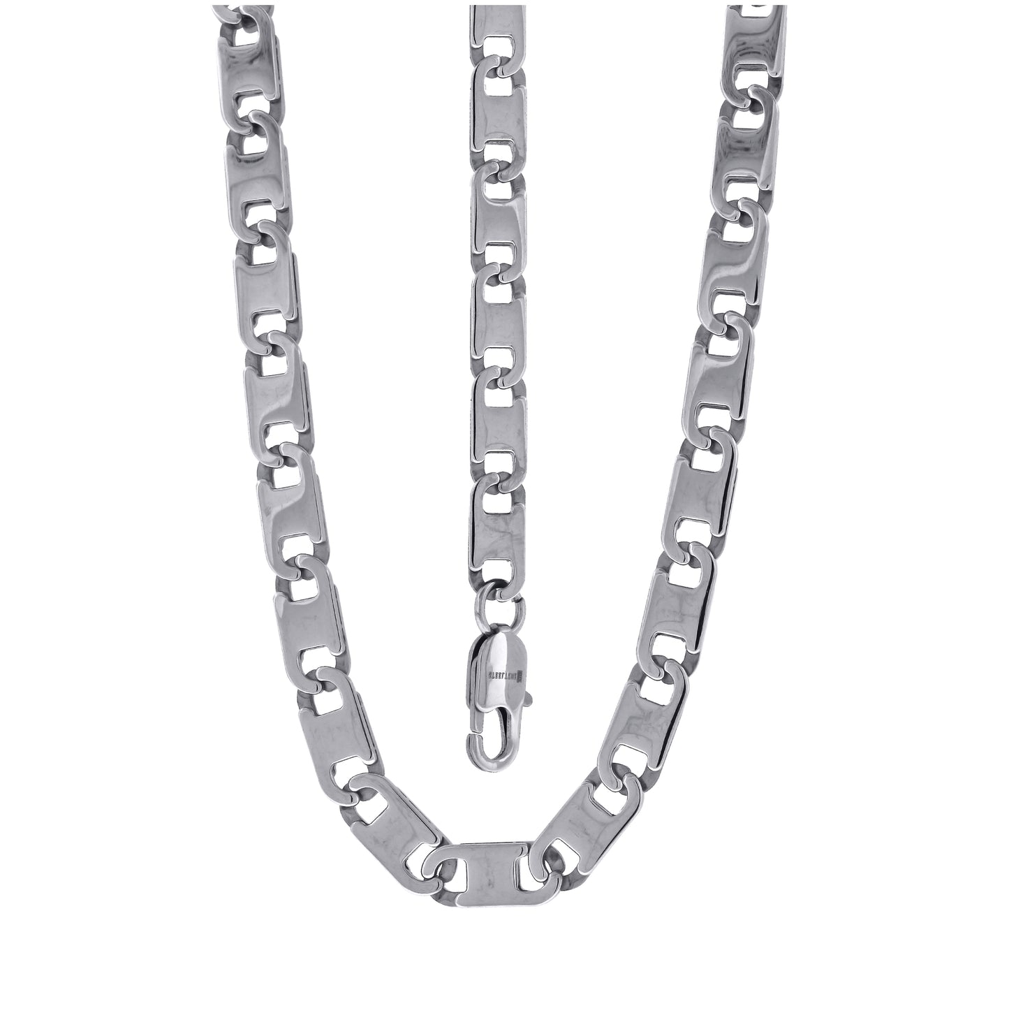 Stainless Steel Mens Link Bracelet/Necklace Set