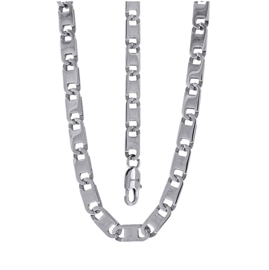 Stainless Steel Mens Link Bracelet/Necklace Set