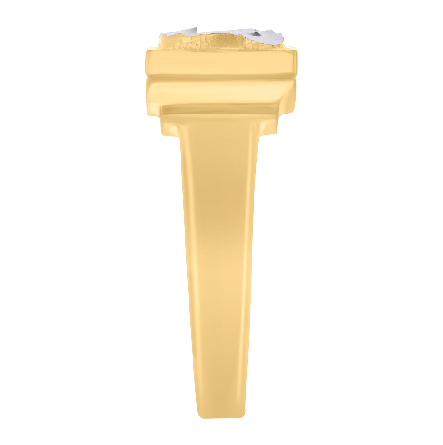 10K Two-Tone Gold Unisex Initial Alphabet Bridal Anniversary Engagement Wedding Ring