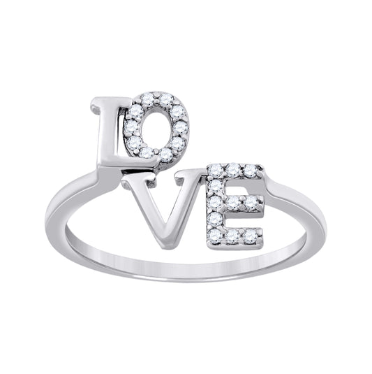 Sterling Silver Womens Cubic Zirconia Love Adjustable Toe Bridal Anniversary Wedding Engagement Band Ring