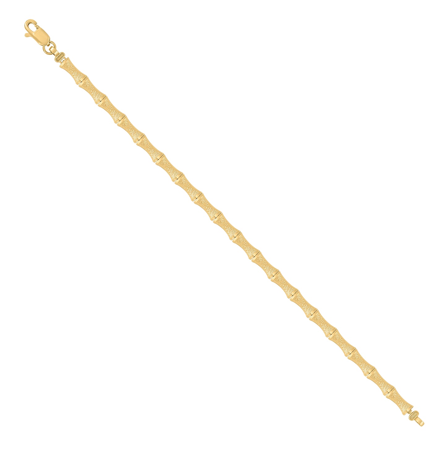 10K Yellow Gold Womens Link Fashion 8" Bracelet