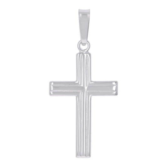 Sterling Silver Unisex Cross Religious Charm Pendant