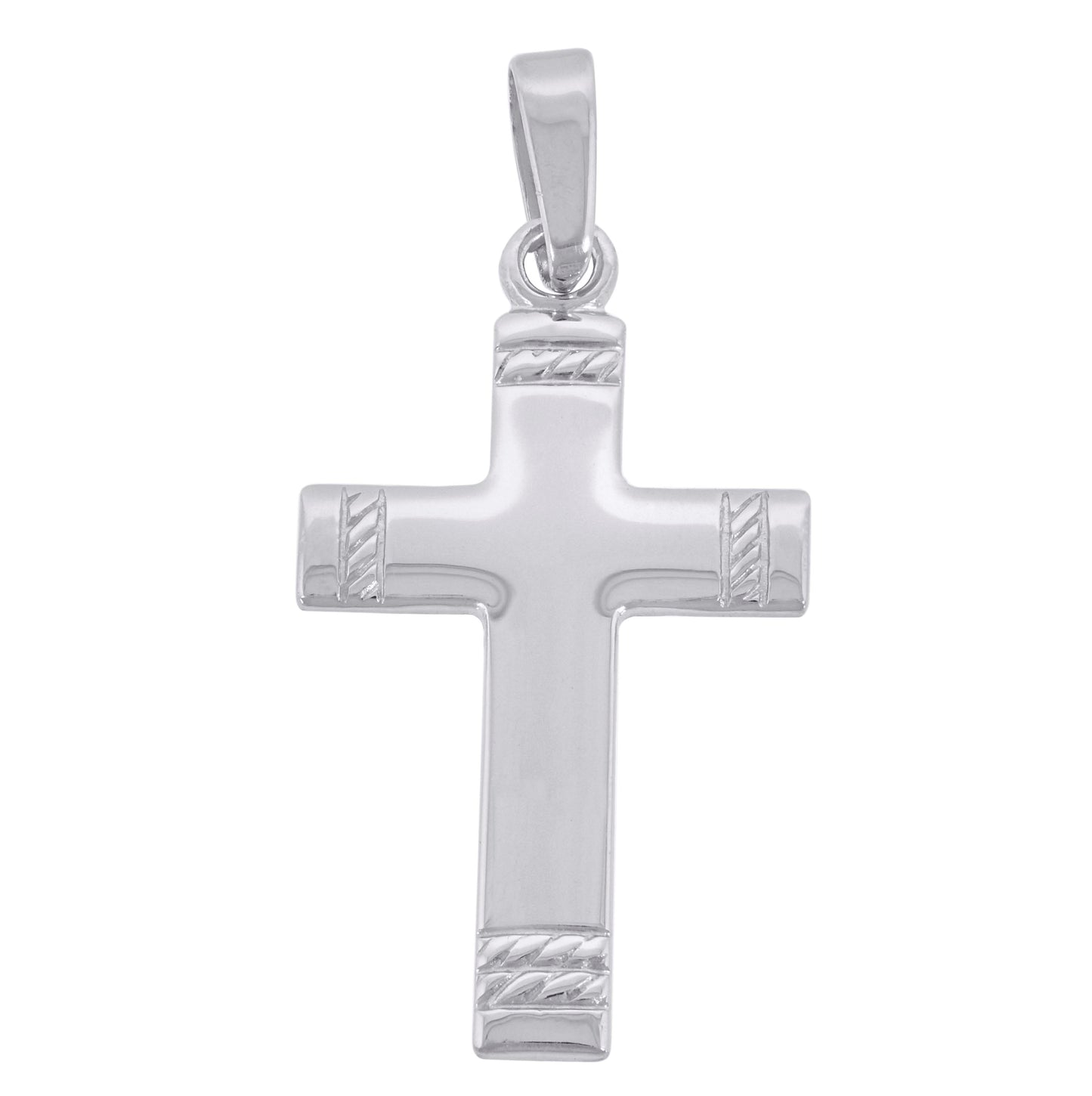 Sterling Silver Unisex Cross Religious Charm Pendant