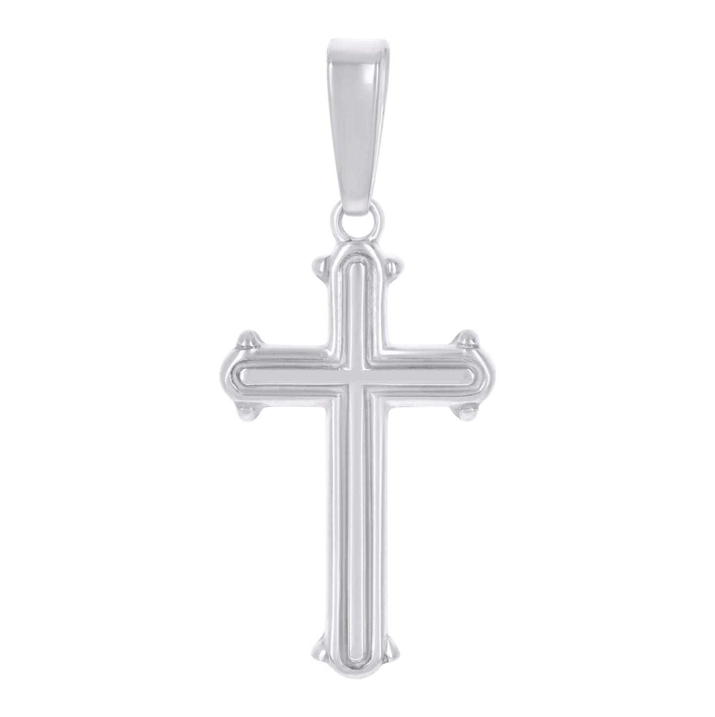 Sterling Silver Unisex Cross Religious Charm Pendant