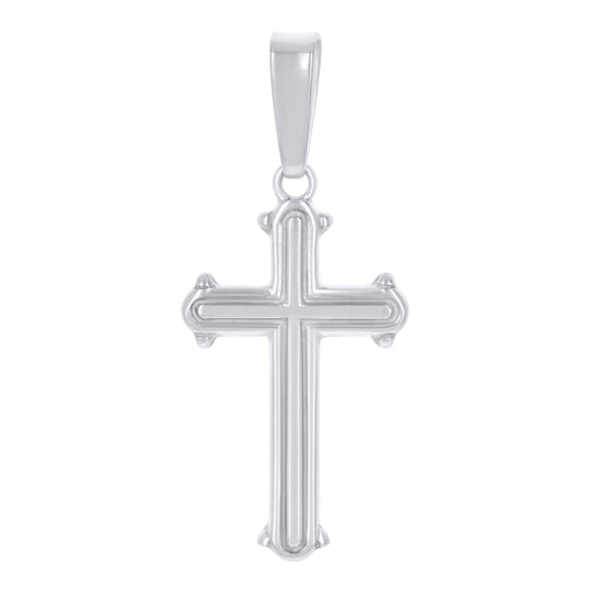 Sterling Silver Unisex Cross Religious Charm Pendant