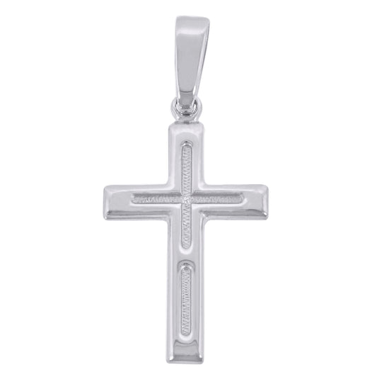 Sterling Silver Unisex Cross Religious Charm Pendant