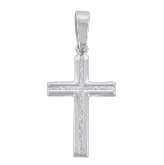 Sterling Silver Unisex Cross Religious Charm Pendant