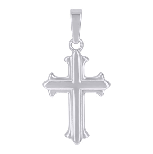 Sterling Silver Unisex Cross Religious Charm Pendant