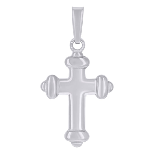 Sterling Silver Unisex Cubic-Zirconia Cross Religious Charm Pendant